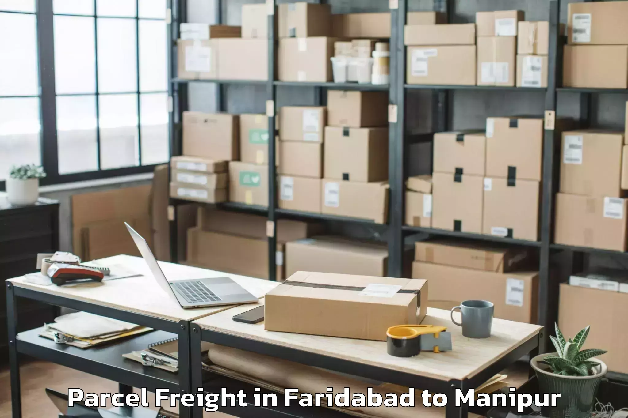 Faridabad to Paomata Parcel Freight